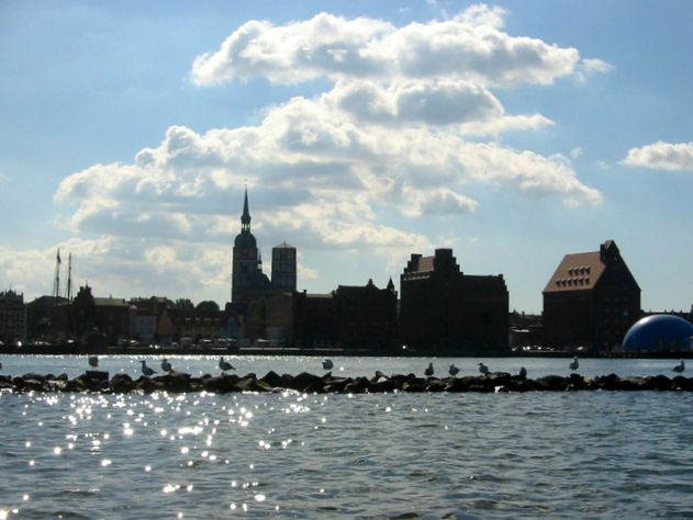 Silhouette Hansestadt Stralsund